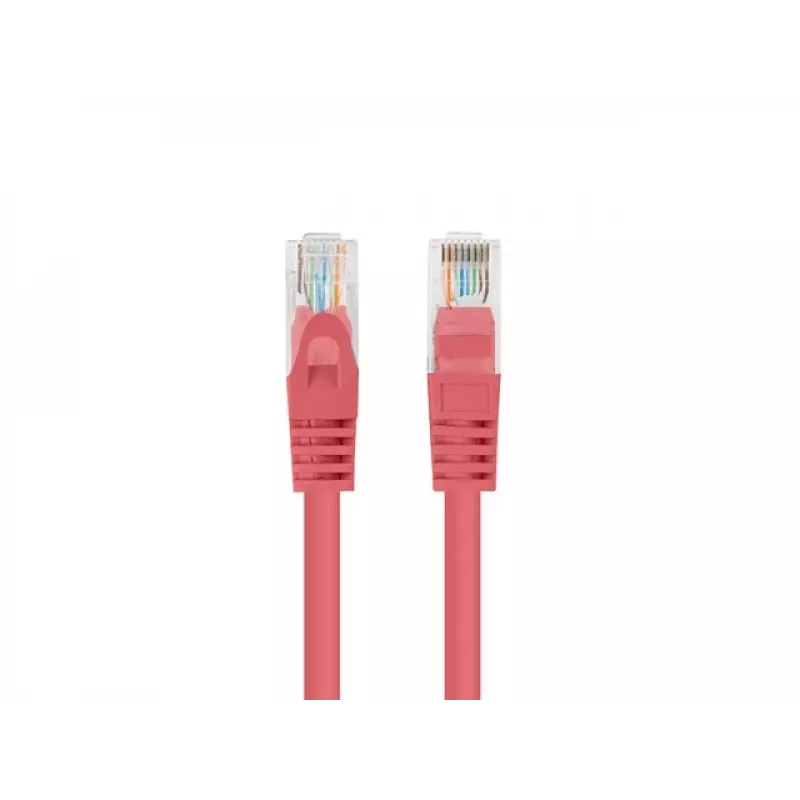 Kabel sieciowy LANBERG PCF6-20CC-0025-R Cat6 U/UTP RJ-45 do RJ-45 0,25 m Czerwony, CCA, 250 MHz