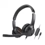 Creative 51EF0980AA000 Chat USB nauszny zestaw słuchawkowy przewodowy stereo czarny