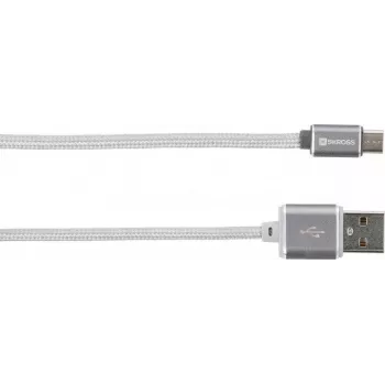 Skross 2.700240 1m USB A Micro-USB A Biały Kabel USB (72665)