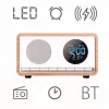 MANTA RDI912W Rimini radiobudzik, Bluetooth i ładowanie bezprzewodowe, biały