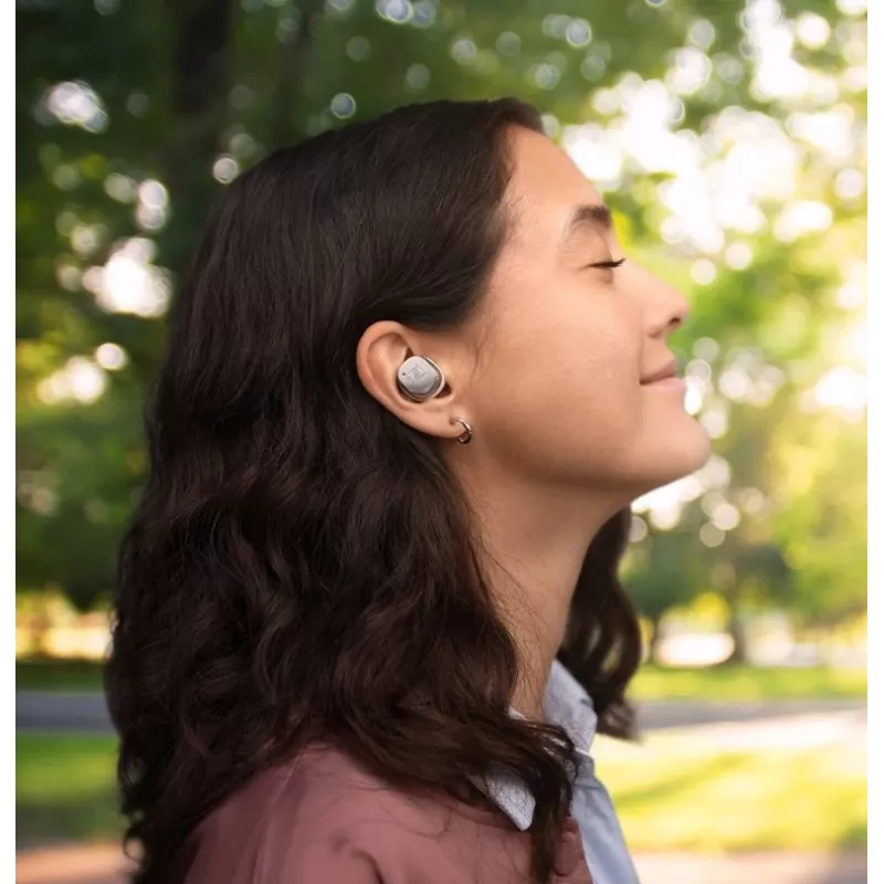 SENNHEISER Momentum MTW4 Bezprzewodowe douszne słuchawki sportowe Bluetooth z redukcją szumów - białe i srebrne