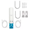 Zewnętrzna dookólna antena 4G LTE QOLTEC 57044, 5 dBi, 600–2700 MHz, 50 W, 50 Ω, obudowa z miedzi w kolorze białym