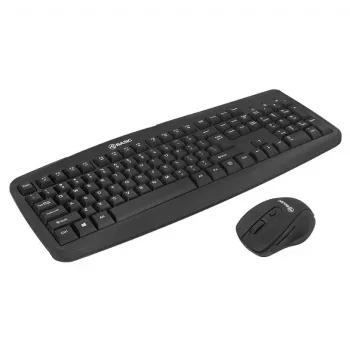 Zestaw bezprzewodowej klawiatury i myszy Tellur Basic Czarny — 2,4 GHz, odbiornik USB, kompaktowy układ