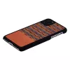 Etui na smartfona man and wood dla iPhone 11 Pro Max — brązowa krata, czarne wykończenie