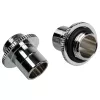 Adapter BitsPower TA-GMALP1622-GS — adapter do układu chłodzenia komputera, srebrny, gwint 1/4 cala, opakowanie 2 szt.