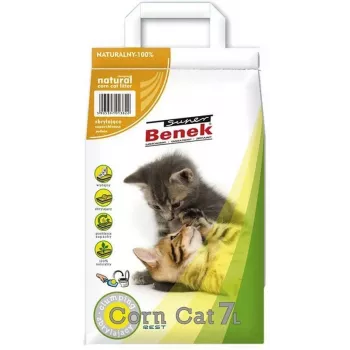 Żwirek dla kota Super Benek CERTECH Super Benek CORN 4,4 kg, 7 L, szybko wchłaniający, eliminacja zapachów