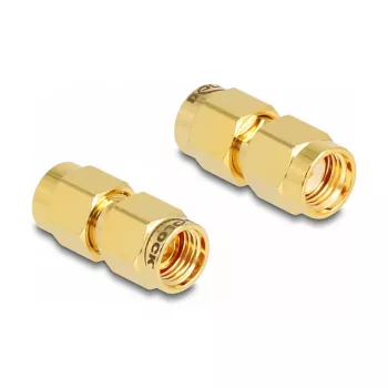 DeLOCK Adapter RP-SMA wtyk do RP-SMA wtyk średnica 9 mm szerokość 18,9 mm