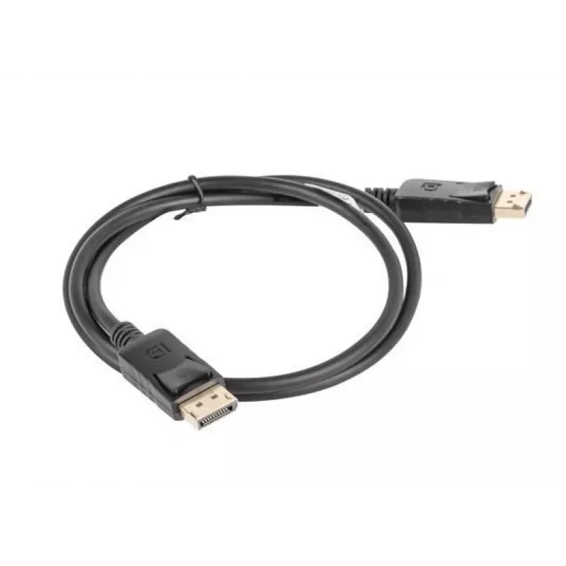 Lanberg DisplayPort Cable 19 Pin V1.2 4K, 1M | CA-DPDP-10CC-0010-BK | DisplayPort to DisplayPort
