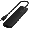 Satechi 7-w-1 USB-C Slim Multiport Adapter Ethernet (USB-C PD, 2x USB-A, HDMI 4K, Ethernet, czytnik kart micro/SD) (Czarny)