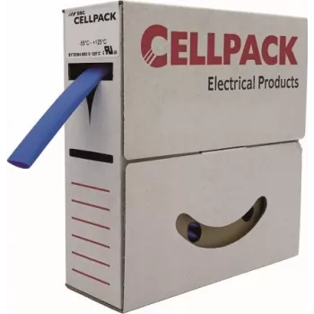 Cellpack GmbH Koszulka termokurczliwa w pudełku dozującym 10 m SB 6,4-3,2 niebieska (127060)