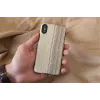 etui na smartfona man and wood for iPhone X/XS — vintage olive Czarny