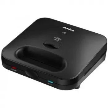 Opiekacz do kanapek Amica SMK4011, 750 W, 3 rodzaje płytek, czarny