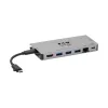 Stacja dokująca USB-C - 4K HDMI, USB 3.2 Gen 1, Hub USB-A, GbE, Czytnik kart, Ładowanie 100W PD, Odłączany przewód U442-DOCK5D-GY
