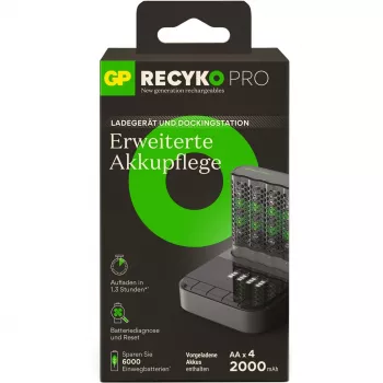 GP ReCyko Pro P461 AA/AAA Battery Charger with D461 Docking Station