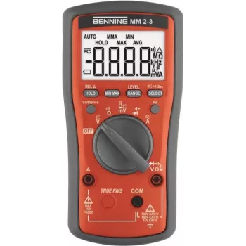 Benning MM 2-3 Multimetr ręczny cyfrowy CAT II 1000 V, CAT III 600 V, CAT IV 300 V Wyświetlacz (cyfry): 6000 (044693)