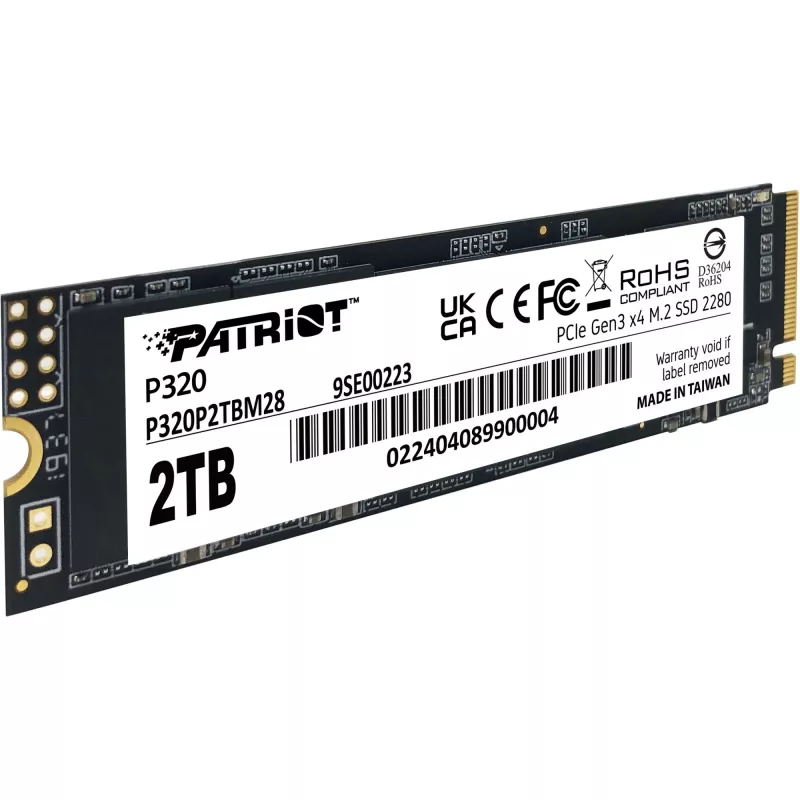 Dysk SSD Patriot P320 2TB M.2 2280 PCIe 3.0 x4 NVMe