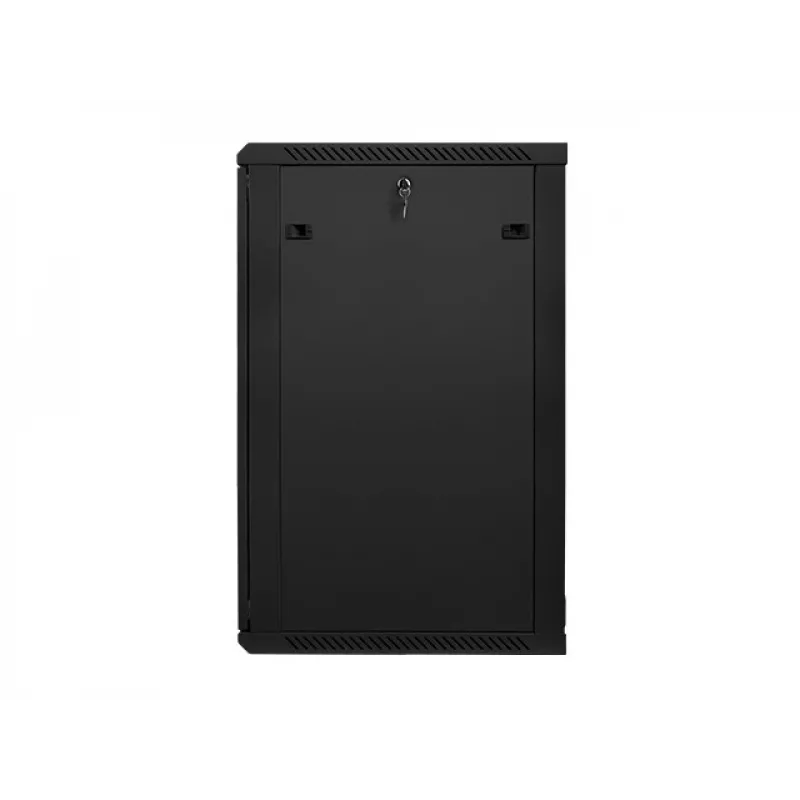 Szafa rackowa Lanberg do montażu ściennego 19'' 22U 600x600mm czarna (szklane drzwi)
