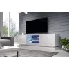 Cama szafka TV QIU 200 MDF biały połysk/biały połysk