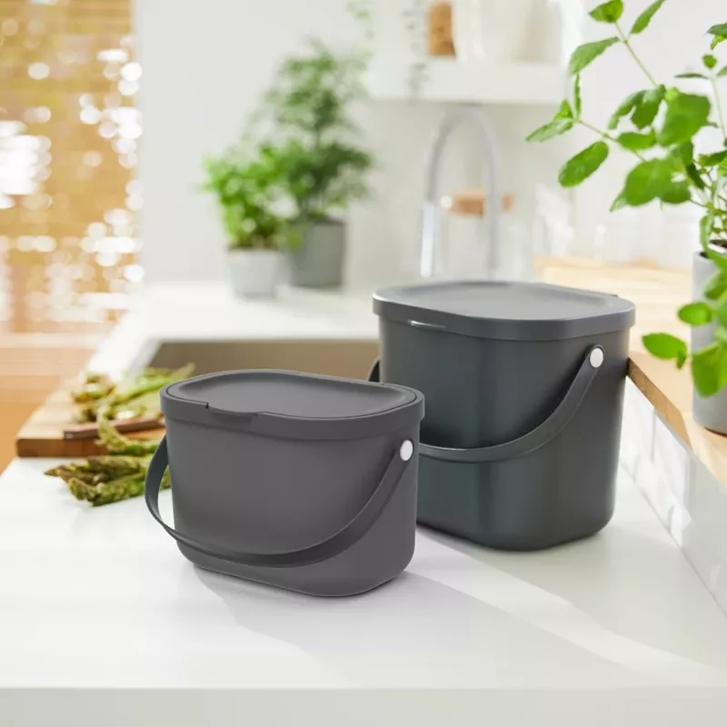 ROTHO Albula Anthracite - pojemnik do segregacji odpadów - 3,2l