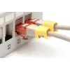 DIGITUS - Kabelclips mit Farbcodierung - für Patch-Kabel - Gelb (Packung mit 100) (A-CC-Y)