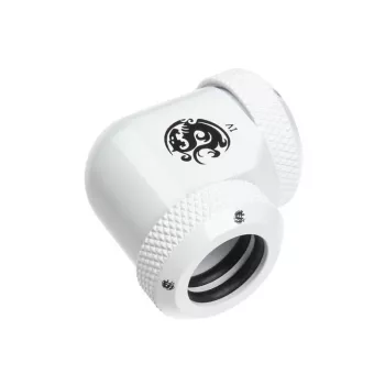 Adapter 90° BitsPower Multi-Link do 2 złączek AD 12 mm — biały (BP-DWE90DML)