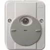 Przełącznik elektryczny Merten 544894 — Szary, napięcie wejściowe 230 V AC, wyjście 10 A, IP54, 80×47×97 mm