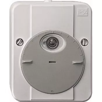 Przełącznik elektryczny Merten 544894 — Szary, napięcie wejściowe 230 V AC, wyjście 10 A, IP54, 80×47×97 mm