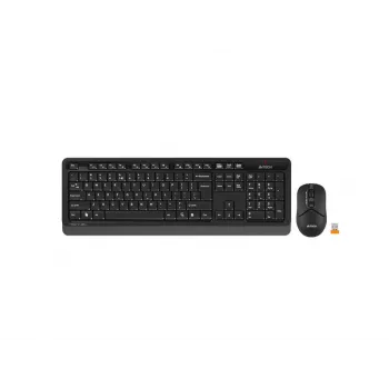 Zestaw klawiatury i myszy bezprzewodowej A4Tech Fstyler FG1012, czarny