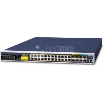 Zarządzalny przełącznik Gigabit Ethernet L3 PLANET IGS-6325-24P4X 24 porty PoE