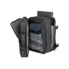 Plecak outdoorowy NATEC NTO-2116 bezramowy poliestrowy czarny 330×240×440 mm z kieszenią na tablet i 10 kieszeniami