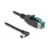 DeLOCK kabel PoweredUSB męski 12 V na DC 5.5 x 2.5 mm męski kątowy 1 m