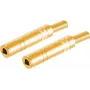 ShiverPeaks BS50800-G2 Złącze przewodowe 6,3 mm Złote Żeńskie 2 szt.