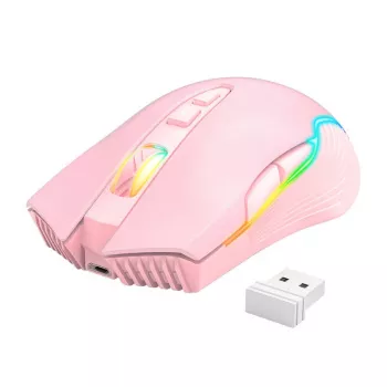 Mysz gamingowa Onikuma CW905 różowa bezprzewodowa 2.4G