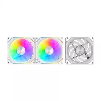 Wentylatory chłodzące Darkflash Gauss G24 3-w-1 Biały 120mm — zestaw 3, 120 mm