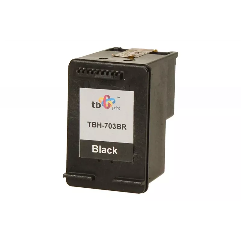 Print, Cartucce, Ink HP DJ D730/F735 Czarny regenerowany TBH-703BR (HP Nr. 703 CD887AE)