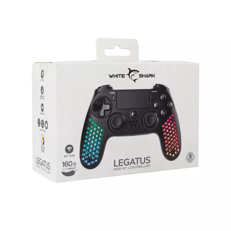 Przewodowy gamepad USB White Shark GPW-4009 — ergonomiczny design, połączenie przewodowe