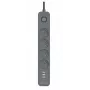 Listwa przeciwprzepięciowa Power Line+ mobile ready 1,5 m (4 gniazda + 3x USB A, 5V 2,4A)