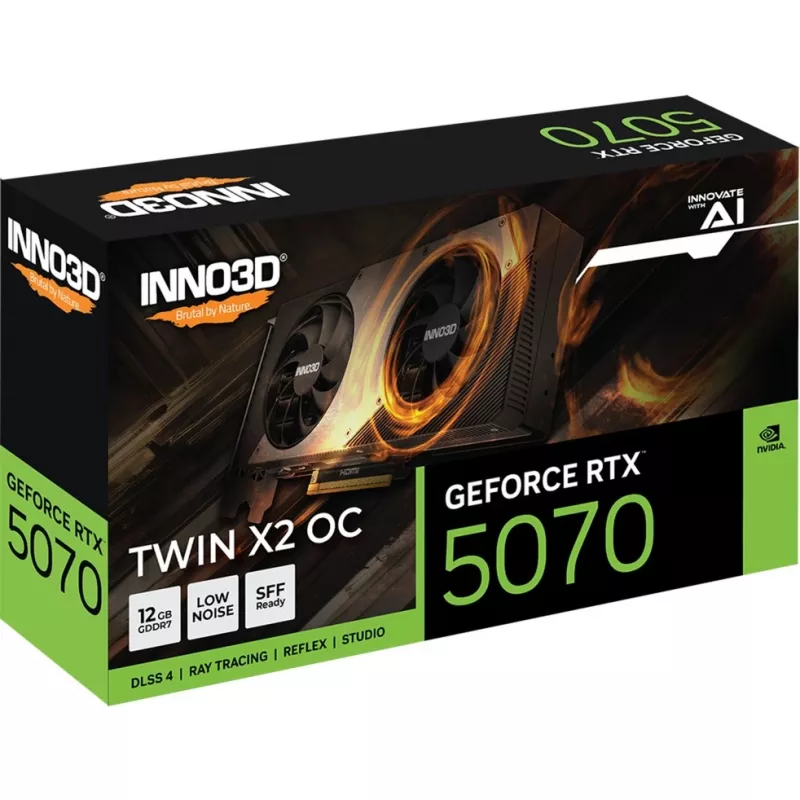 Karta graficzna INNO3D GeForce RTX 5070 TWIN X2 OC 12GB GDDR7