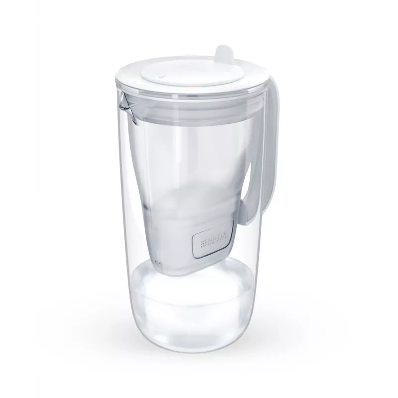 Dzbanek filtrujący wodę BRITA Glass+1 Maxtra Pro szary, 2,4 L całkowita / 1,5 L filtrowana, filtr Maxtra Pro PP