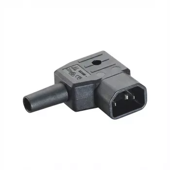Wtyczka zasilająca C14 Bachmann 915.172 czarna