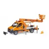 Pojazd BRUDER MB Sprinter z platformą roboczą Zalecany wiek 3+