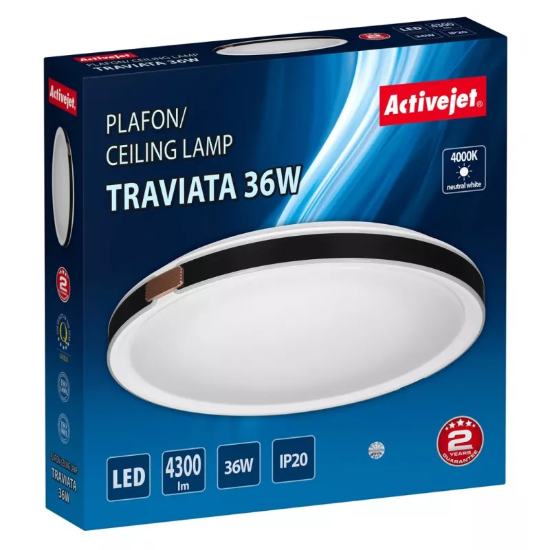 Activejet AJE-TRAVIATA lampa sufitowa LED 36W