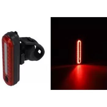 Rowerowe bateryjne światło hamowania LED FISCHER model 50641 z 50 diodami LED, zasilane bateriami tylne światło bezpieczeństwa