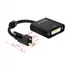 Adapter kabla wideo DeLOCK 62639 Mini DisplayPort na DVI-I 0,25m Czarny