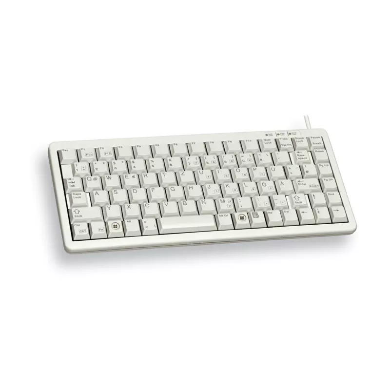 Klawiatura CHERRY Compact, Combo (USB + PS/2) biurowa USB + PS/2 QWERTY Szary