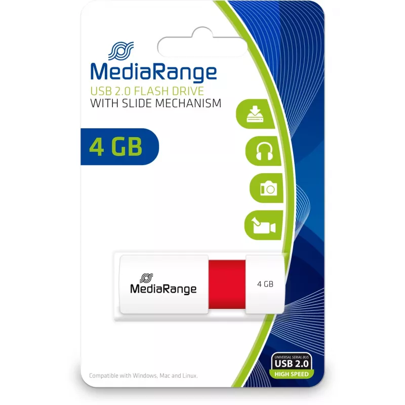 Pendrive MediaRange 4 GB USB Type-A 2.0 MR970