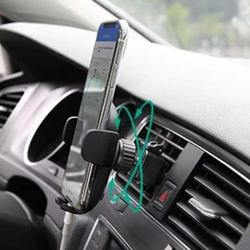 Uchwyt na telefon Aukey HD-C48 regulowany o 360° do smartfonów i małych tabletów, mocowanie zaciskowe, obrotowe ramię
