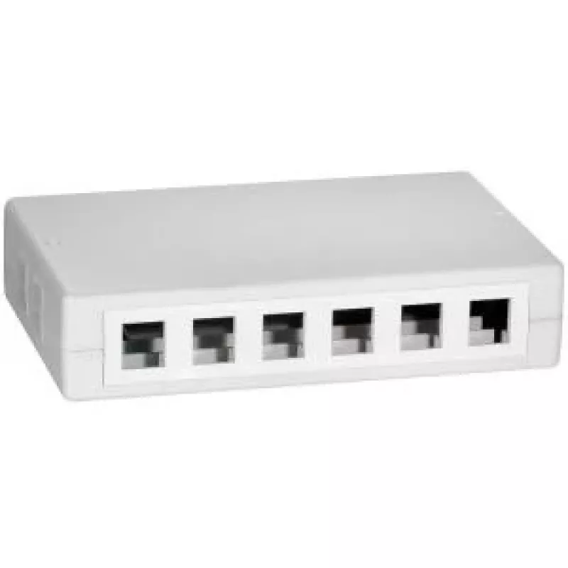 LOGILINK- Keystone Surface Mounted Box 12 port UTP, biały (NK4033)