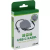 Kabel USB-C InLine 35850, zasilanie 100 W, 0,80 m, czarno-szary