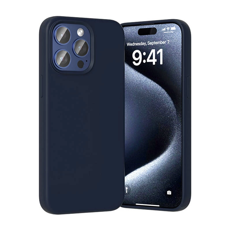 Ochronne etui silikonowe Vention KUFL0-40 do iPhone 15 Pro Max, niebieskie